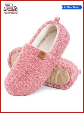 ✨ EverFoams Curly Slippers Memory Foam Lightweight House Shoes
